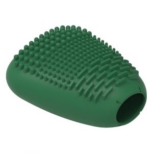 BRRNOO Makeup Brush Couvre les Protecteurs de Pinceaux en Silicone à Parcourir les éléments Essentiels avec un Tampon de Nettoyage pour les Pinceaux à Rougissement en Poudre (#4) (Gulaer, neuf)