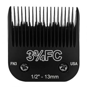 Tondeuse À Cheveux Noire Détachable For Chien, Avec Lames En Acier Inoxydable, Compatible Avec Andis, Oster A5 Et Wahl, Séries KM10. Pièces Détachées For Tondeuses À Cheveux(3FC-13mm) (bing xiang, neuf)