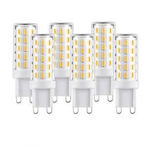 Ampoule LED G9 3W, HANCLLED Ampoule G9 LED Blanc Chaud 4014 SMD 54LEDs AC 100-240 V Pas de Scintillement Not Dimmable Lampe Ampoules LED &Eacute;conomie d'&eacute;nergie Lumiere Ampoule Remplacement [Paquet de 6] (Hancailing, neuf)