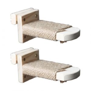 Étagère murale d'escalade pour chats - Marche d'escalier en sisal - Plateforme d'escalier pour animaux domestiques - Perchoir pour animaux domestiques - Monté à l'intérieur de l'arbre - Perchoir pour (yunchengshiyanhuqubinchengdianzishangwuyouxiangongsi,