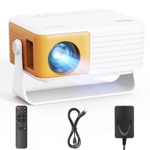 YOTON Mini Projecteur, Videoprojecteur 1080P Full HD Support&eacute;e, 200 ANSI, Zoom 50%, 2025 Upgraded Retroprojecteur Portable Compatible avec HDMI USB iOS Android Firestick PS5 (Yoton Official, neuf)
