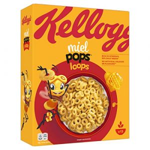 Kellogg's Céréales Miel Pops Cracks 400 g. (J&S France, neuf)