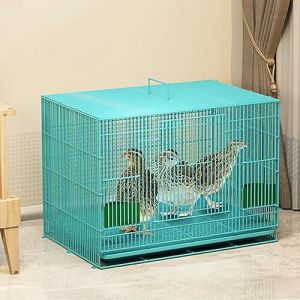 Chicken Coops Maison domestique pour volailles Petit parc pour lapin d'intérieur Clapier pliable Cage à lapin avec plateau extractible Filet métallique Villa pour poussin, caneton, lapin, chaton, etc. (There's a bright future for everyone, neuf)