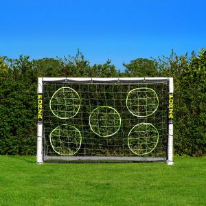 FORZA 183 cm x 122 cm But de Football en PVC | Cage, Filet et Poteaux R&eacute;sistants aux Intemp&eacute;ries | Sac de Transport, Mur de Tir et Ballon de Foot en Option (But + Mur de Tir) (Net World France, neuf)