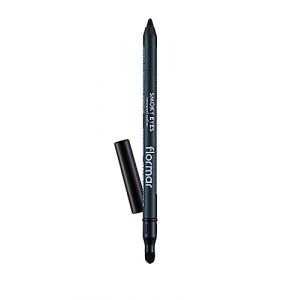 Flormar Smoky Eyes Waterproof Eyeliner &ndash; crayon yeux waterproof longue tenue avec applicateur &eacute;ponge &ndash; couleur intense, texture cr&eacute;meuse & maquillage yeux pro, 03 Deep Khaki (Flormar Cosmetics GmbH, neuf)