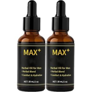 Huile Afro Max+ pour hommes, huile de massage naturelle aux herbes, stimulant sexuel masculin, absorption rapide et non grasse, action rapide et efficace. (guangzhouliuqiyongshangmaoyouxiangongsi, neuf)