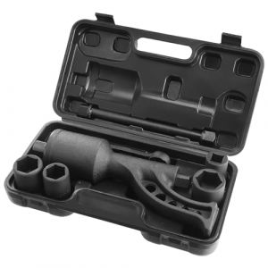 VEVOR Cl&eacute; Multiplicateur de Couple 25,4 mm Rapport 1:64 Multiplicateur de Force avec 4 Douilles Coffret D&eacute;multiplicateur de Couple en Acier Alli&eacute; pour D&eacute;montage d&rsquo;&Eacute;crou de Roue Voiture Atelier Garage (VEVOR Store FR, neuf)