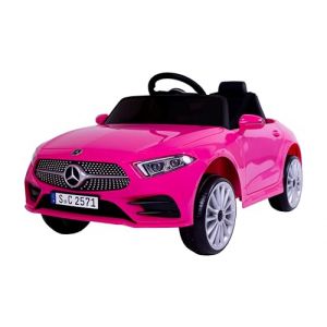 FINOOS Voiture &Eacute;lectrique Enfant Mercedes CLS350 12V, V&eacute;hicule &Eacute;lectrique, T&eacute;l&eacute;commande de Voiture &Eacute;lectrique / 2+1 Vitesses/Klaxon/LED/Musique/USB, pour Gar&ccedil;ons, Filles (Rose) (S.N. Commerce B.V., neuf)