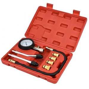 Kit de Testeur de Compression，Moteur Essence Outil de Diagnostic de Manom&egrave;tre avec Bo&icirc;tier en Plastique,Compressiometre Essence (MoLife in, neuf)