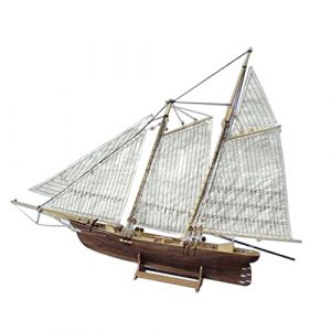 misppro Kit de maquette de voilier en bois Racing Yacht America Puzzle 3D pour enfants et adultes (misppro-us, neuf)