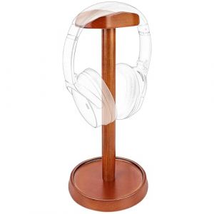 GEEKRIA Support en bois pour casque supra-auriculaire, support de casque de jeu, support d'affichage de bureau avec base de rangement compatible avec Sennheiser, Bose, Beats, Razer, HyperX, Sony (GeekriaDirectEU, neuf)