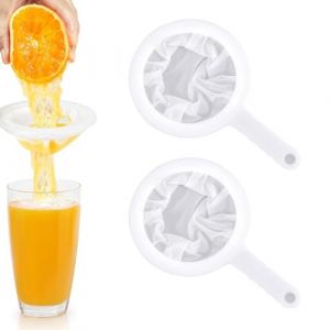 MEXRUMI Tamis,Nylon Tamis Avec Poignée 100 Mesh Tamis À Cheveux,Cuisine Filtres Entonnoirs Ultra Fins, Passoire Fine (Redifirm OU-2, neuf)