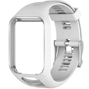 Shieranlee Sport Bracelet pour Tomtom Watch, Silicone Respirant Bracelet avec goupille &agrave; lib&eacute;ration Rapide Compatible pour Tomtom Runner 2/ Runner 3/ Spark/Golfer 2 Sports GPS Running Smartwatch (GOOSPERY-UK, neuf)
