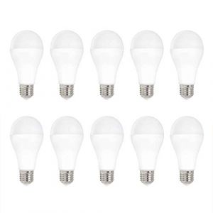 Lot de 10 ampoules LED en forme de poire 15 W = 100 W E27 mat 6000 K (lumi&egrave;re du jour) (ncc-design, neuf)