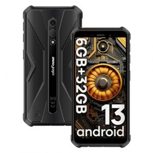 Ulefone Armor X12 Telephone Portable Incassable Android 13, 6Go Arm+32Go ROM/SD-256Go, Téléphone Étanche 5.45" HD+, 13MP+8MP Caméra, Smartphone Antichoc 4860mAh, 4G Dual SIM/NFC/GPS/OTG Noir (OKOYE STORE, neuf)