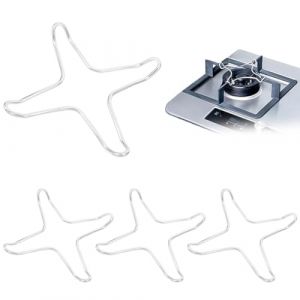 XUZOPIM 4 Pièces Support Universel Pour Cuisinière Réducteurs De Gaz Support Wok, Réducteurs De Gaz En Acier Inoxydable Anneau De Wok Casserole Support De Poêle À Gaz Pour Cuisinière À Gaz Cuisine (ZHAO  XINWEI uk shop, neuf)