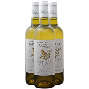 C&ocirc;tes de Gascogne Premi&egrave;res Grives - Blanc 2024 - Domaine Tariquet - Vin Blanc du Sud-Ouest (3x75cl) (e-boissons, neuf)