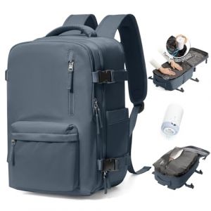 BJLFS Sac à dos sous vide avec pompe,Baggage Cabine à main avec compression pour Ryanair 40x20x25 Sac à dos Voyage Sac cabine Easyjet 45x36x20 pour homme et femme (ONXTHIN, neuf)