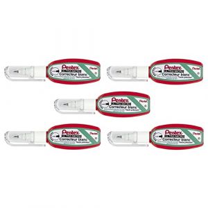 PENTEL Lot de 5 Correcteurs Liquide Pentex Pocket ZL103-WF Haute pr&eacute;cision 4,2ml Blanc (Stock Bureau Maison Bien-&ecirc;tre, neuf)