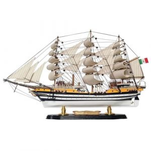 YLME Maquette de Bateau en Bois Amerigo Vespucci Maquette de voilier en Bois Massif Voilier en Bois Décorations Nautiques en Bois Collection Maison pour Offrir,52CM (Yaocheng shop, neuf)