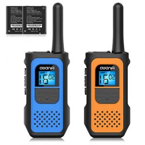 AWANFI Talkie Walkie Longue Port&eacute;e Enfants Adultes 2 Pi&egrave;ces, Talkie-Walkie Rechargeable avec 16 Canaux Radio &agrave; 2 Voies &Eacute;cran LCD, Walkie Talkie USB Type C avec VOX pour Jeu d'Aventure, Randonne&eacute;, V&eacute;lo (AWANFI Direct, neuf)