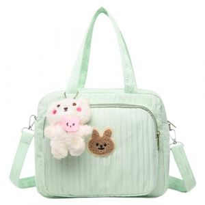 EHOTER Sac De Maternité Pour Bébé Sac Matelassé Ppy Maternité Packs Grande Capacité Couche Maternelle Maman Toilette Bagage Sac Maman Voyage Fourre-Tout Cadeau Pour La Mère (Vert) (Beautybigbang Decor, neuf)