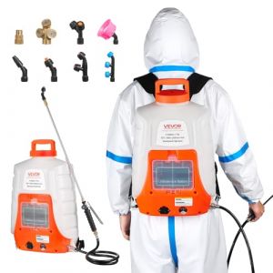 VEVOR Pulv&eacute;risateur &Eacute;lectrique &agrave; Dos 16 L Pulv&eacute;risateur &agrave; Batterie Dos 12 V pour Arrosage Nettoyage Pelouse Jardin avec 8 Buses 2 Lances T&eacute;lescopiques Pression R&eacute;glable 0-6,2 Bar Autonomie 4-6 Heures (VEVOR Direct Store FR, neuf)