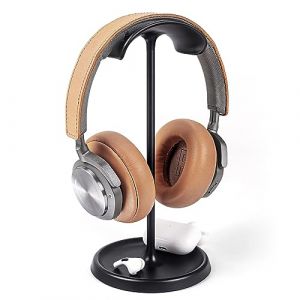 Support Casque, Support de Écouteurs incurvé avec Plateau de Rangement, Porte Casque de Jeu à Base pour AirPods Max, Beats, Bose, Sennheiser, Sony et Plus (Noir) (QINCOON EU STORE, neuf)