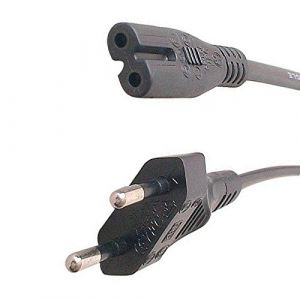 C&acirc;ble Cordon Alimentation Secteur PC Mac Portable Bipolaire Prise Plate Neuf (monsieurcyberman, neuf)