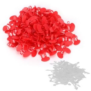 NHQZ 75 Pièces 3 styles Lunettes de Poulet en Plastique sans Broches Peepers Peck Clips Rouges Anti-picage Lunettes équipement Agricole (NHQZ, neuf)