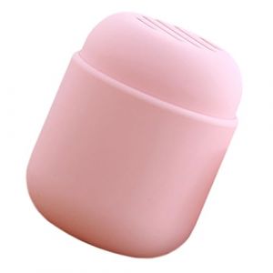 OSOLADY Porte-houppette Pour Maquillage &Eacute;tui De Voyage Silicone Support &agrave; &Eacute;ponge Avec A&eacute;ration Compact Et R&eacute;utilisable (Yunomiy, neuf)