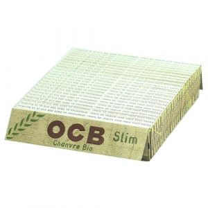 Lot de 25 paquets de feuilles &agrave; rouler slim OCB Bio (Tabac du Bassigny, neuf)