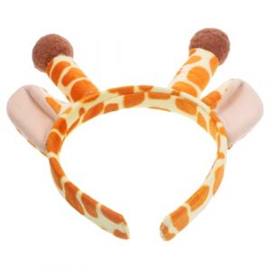 TINEASUR Bandeau en Corne de Girafe de Dessin Animé Bandeau Élégant pour Cheveux à Oreilles de Girafe pour Femmes Couvre-chef Décoratif Vibrant (Sauxi, neuf)