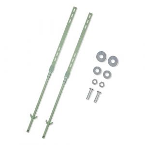 Andchi 2pcs Support de signalisation extérieurePiquet de signalisation de Jardin pour Panneau de sécurité, Avertissement dans la Cour (Vert, 3 Pieds) (Ruiyang Official, neuf)
