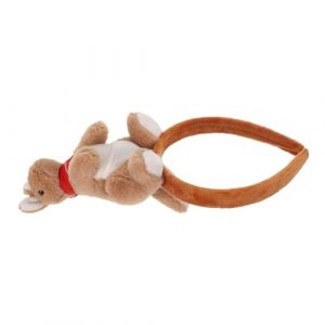Beavorty Bande de cheveux kangourou Hoop de cheveux kangourou 3D cerceaux de poils d'animaux en peluche en rossage Brun (T Innovation&middot;HX, neuf)