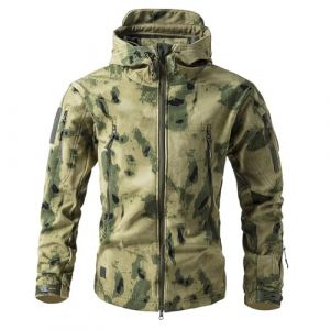Veste Camouflage Homme Manteau Hiver Chaud Veste Militaire de Ski Tenue de Ski Vetement Chantier Blouson Homme Hiver Jaune terreux L (GUANGJ, neuf)