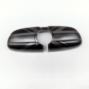 Coque de r&eacute;troviseur int&eacute;rieur en ABS compatible avec Mini Cooper Accessories - Pour s&eacute;rie F 2014-2024 (Union Jack GG, sans trou de capteur) (bjjs2019, neuf)