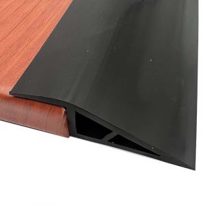 Rampe de seuil pour fauteuil roulant, rampe de seuil de porte autocollante, seuil de porte, rail de transition, rampe de trottoir pour salle de bain, ouvertures de porte, portes (2 cm/noir, 1 m) (mistybabes, neuf)