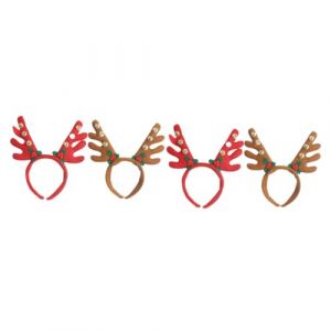 LIFKOME 4 Pièces Cerceau De Cheveux De Renne Cerceau De Cheveux De Cerf De Noël Casque De Wapiti Cerceau En Bois D'élan Bandeau De Bois De Renne De Noël Costume De Cerf Oreilles De Cerf (hdybs, neuf)