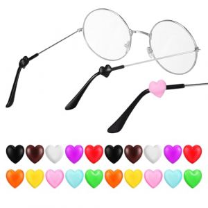 Healvian Crochets D'Oreille Antid&eacute;rapants Pour Lunettes En Silicone 20 Pi&egrave;ces Maintien S&eacute;curis&eacute; Pour Verres Et Lunettes De Soleil Confortables Et Polyvalents Pour Usage Quotidien (Le Sengyu, neuf)