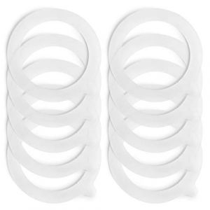 Spesh Lot de 10 Joint Bocaux Joints Caoutchouc D'éTanchéIté de Bocal Rondelles Bocaux de Remplacement pour Bocal à Clip-68 X 93 mm (Blanc) (Spesh-eu, neuf)