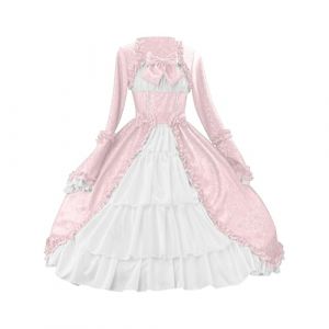 2024 Princesse Robe r&eacute;tro m&eacute;di&eacute;vale Femme avec Manches Grandes Tailles Trompette Robe Reine Femme Victorienne m&eacute;di&eacute;vale Renaissance Gothique Robe Carnaval Halloween Cosplay F&ecirc;te Costume (⭐⭐⭐⭐⭐Susenstone, neuf)