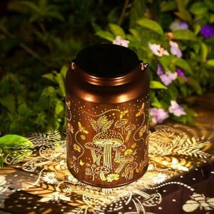 Lanterne solaire pour l'ext&eacute;rieur, lanterne LED &agrave; suspendre pour l'ext&eacute;rieur, &eacute;tanche IP65, &eacute;clairage de jardin LED solaire de 6,9 x 4,3 pouces, batterie solaire, d&eacute;coration de balcon, d&eacute;coration de (wuhanshiyihekejiyouxiangongsi, neuf)