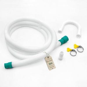 ELECTROHOGAR Kit Tuyau de Vidange pour Machine à Laver et Lave-Vaisselle 3M | Rallonge flexible por Lave Linge | Compatible avec toutes les marques: Privilege, LG, Bosch, AEG (THE SMART SHOP, neuf)