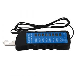 Luqeeg Testeur de Cl&ocirc;ture Electrique Portable, Testeur de Tension de Cl&ocirc;ture Electrique 8 Neno, Abs 600-7000v Imperm&eacute;able &agrave; l'eau D&eacute;tecteur de D&eacute;fauts, pour Fermes, Jardins Et Maisons (Luqeeg, neuf)