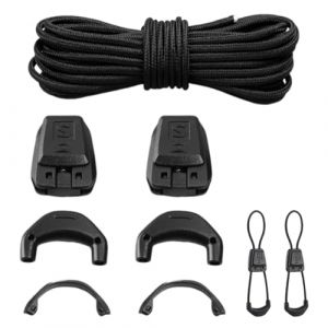 Kit de Lacets de Rechange, Syst&egrave;me de Fermeture Rapide 140 cm Lacets Fins sans Nouage, Kit de Lacet aux Chaussures de Ski Salomon Speedcross, aux Chaussures de Randonn&eacute;e, aux Chaussures de Course (hejiuwenhua, neuf)