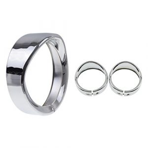 HDBUBALUS Lot de 7 pouces de garniture de phare de moto + 4 1/2 pouces de garniture de phare antibrouillard pour Harley Touring Road King (HDBUBALUS EU, neuf)