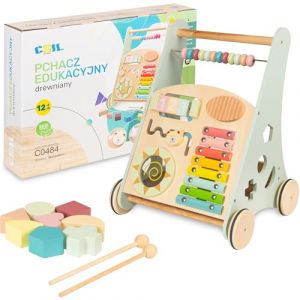 COIL Babywalker Poussette 3 en 1, poussette en bois, jouet éducatif, à partir de 12 mois (Seleo GmbH, neuf)