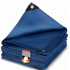 Etm B&acirc;che de protection 240g/m&sup2; imperm&eacute;able 8x14m Bleu B&acirc;che polyvalente pour la protection contre les intemp&eacute;ries - Id&eacute;ale pour le jardin - Stabilis&eacute;e aux UV, enduite des deux c&ocirc;t&eacute;s, imperm&eacute;able et (MEISTEREI, neuf)