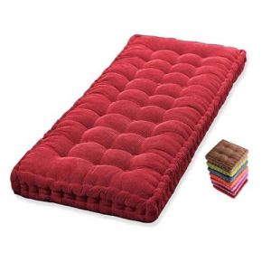Coussin pour Banc de Jardin Exterieur 170 cm 110x50 Coussin de Sol Coussins pour Bancs de Jardin 120 140 180 90 cm Coussin Matelas Assise Dossier pour Banc de Jardin Balancelle Interieur(Red,45x45 cm (MOSIED, neuf)